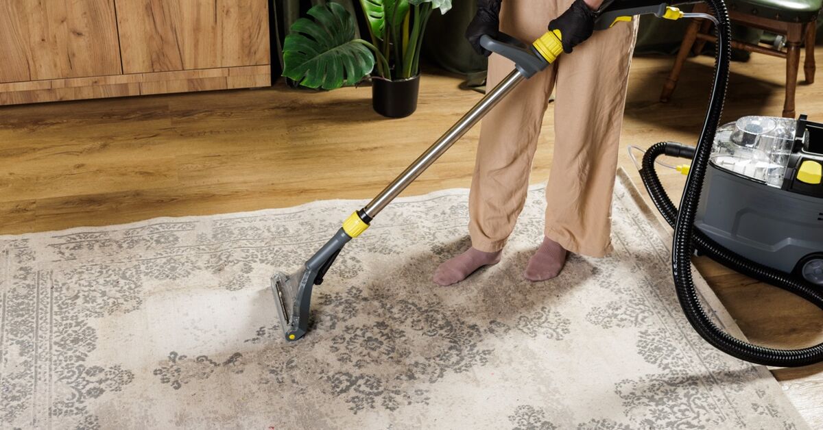 Professional carpet cleaning for deep-set stains.
