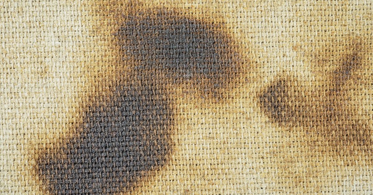 Day-night blind striped fabric layers.