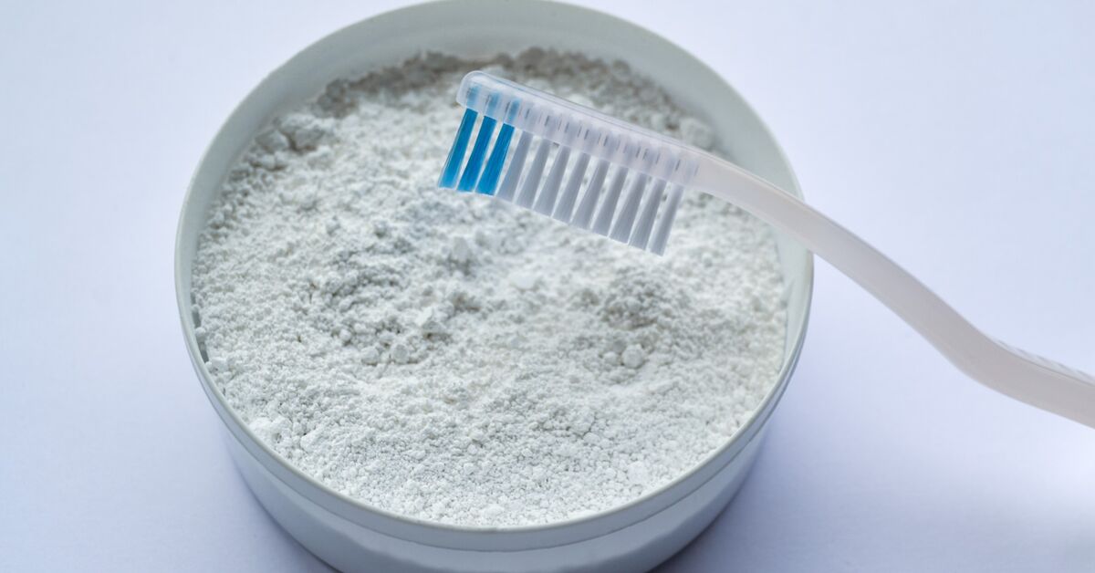 Baking soda paste and soft brush tools