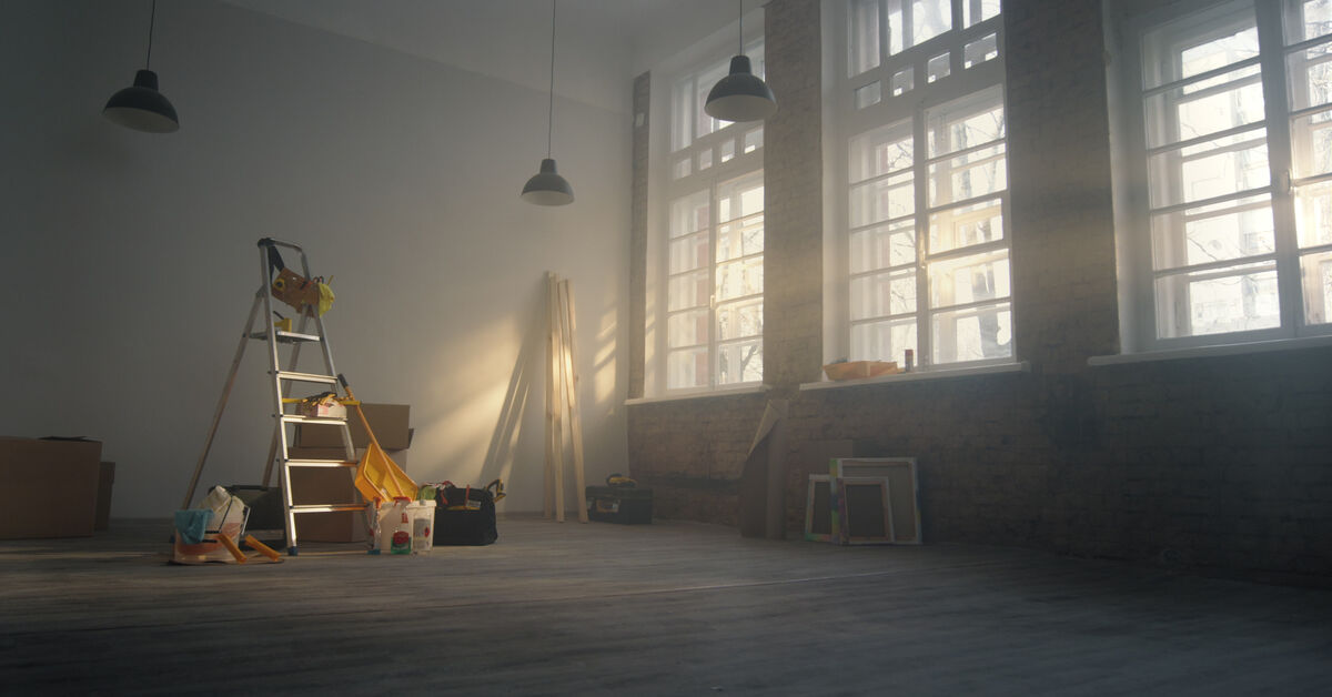 Fine dust lingering in renovated room