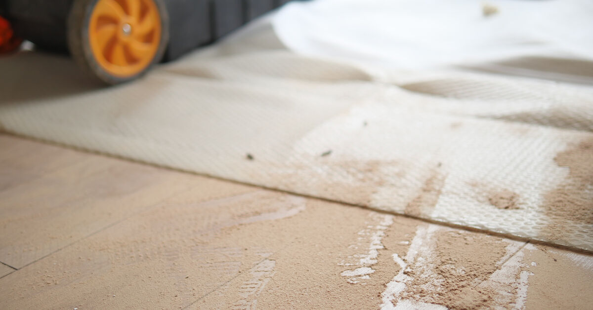 Fine powdery film on smooth surface