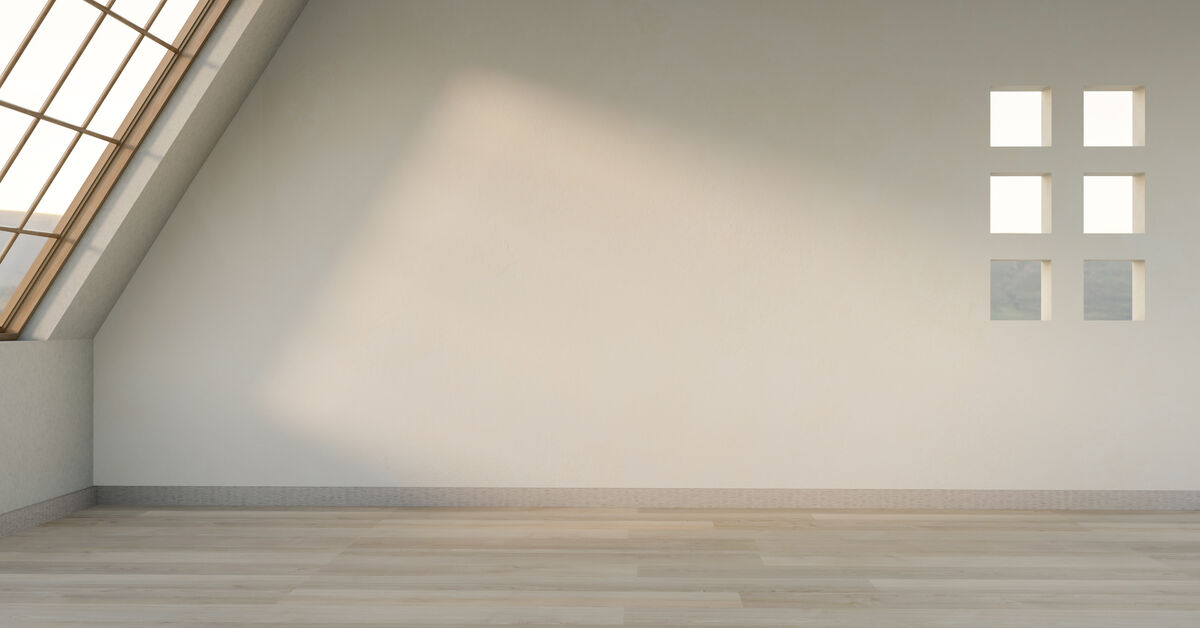 Ventilated room prepared for post-renoval cleaning