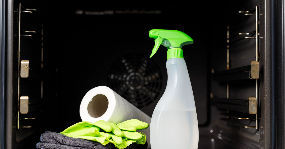 Oven cleaning options on a countertop